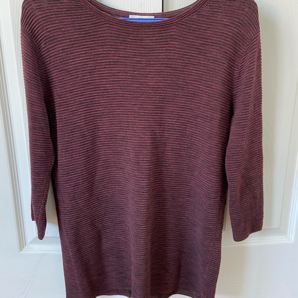 Wilfred burgundy Blanchard sweater - Picture 3 of 5